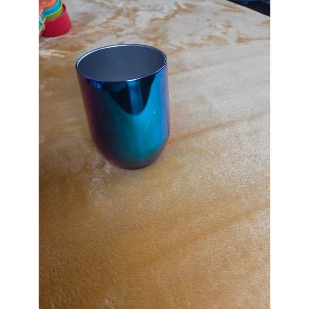 iridescent metal wine tumbler